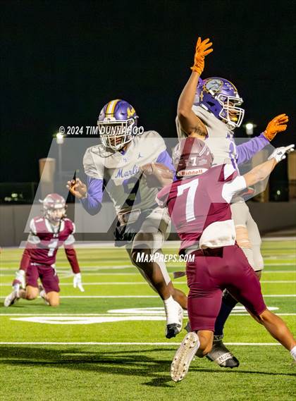 Thumbnail 3 in Marlin vs Ganado (UIL 2A D1 Football Region 4 Quarterfinal) photogallery.