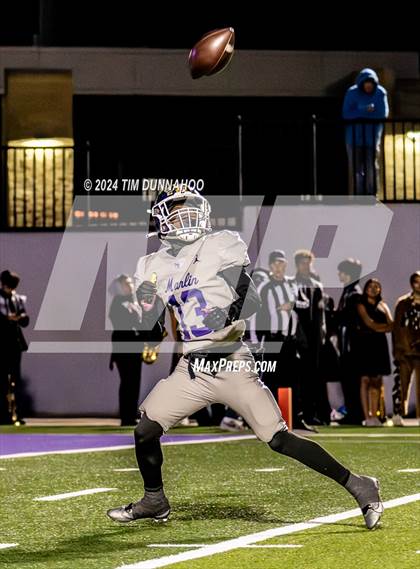Thumbnail 3 in Marlin vs Ganado (UIL 2A D1 Football Region 4 Quarterfinal) photogallery.