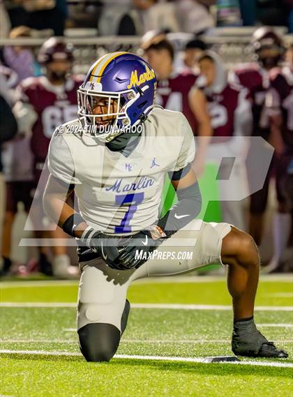 Thumbnail 3 in Marlin vs Ganado (UIL 2A D1 Football Region 4 Quarterfinal) photogallery.