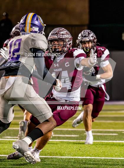 Thumbnail 3 in Marlin vs Ganado (UIL 2A D1 Football Region 4 Quarterfinal) photogallery.