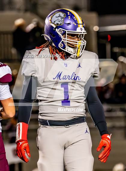 Thumbnail 3 in Marlin vs Ganado (UIL 2A D1 Football Region 4 Quarterfinal) photogallery.