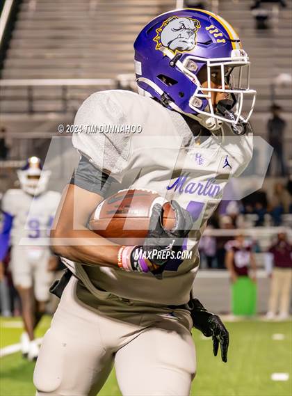 Thumbnail 1 in Marlin vs Ganado (UIL 2A D1 Football Region 4 Quarterfinal) photogallery.