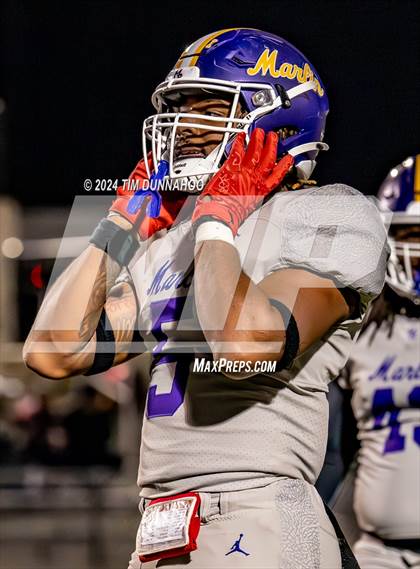 Thumbnail 2 in Marlin vs Ganado (UIL 2A D1 Football Region 4 Quarterfinal) photogallery.