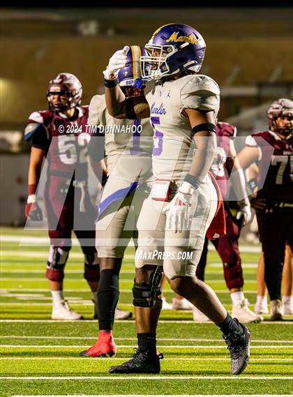Thumbnail 2 in Marlin vs Ganado (UIL 2A D1 Football Region 4 Quarterfinal) photogallery.