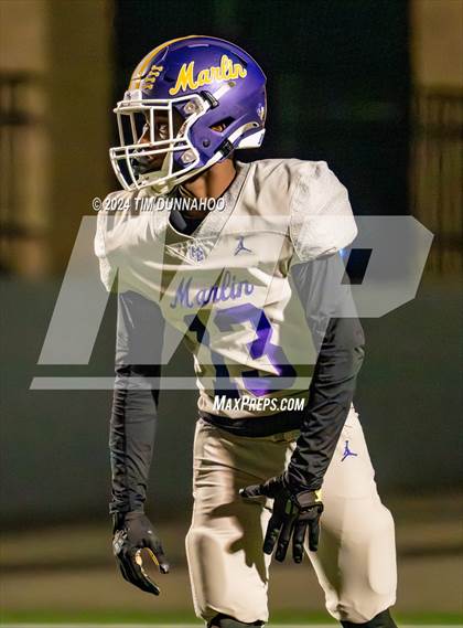 Thumbnail 3 in Marlin vs Ganado (UIL 2A D1 Football Region 4 Quarterfinal) photogallery.