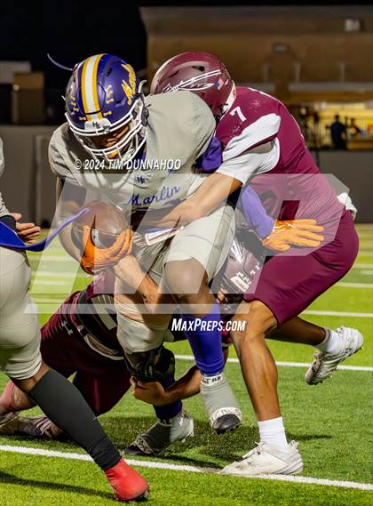 Thumbnail 1 in Marlin vs Ganado (UIL 2A D1 Football Region 4 Quarterfinal) photogallery.