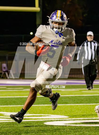 Thumbnail 3 in Marlin vs Ganado (UIL 2A D1 Football Region 4 Quarterfinal) photogallery.