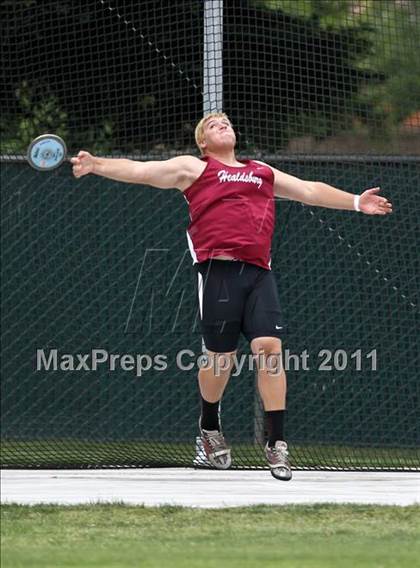 Thumbnail 3 in CIF State Track & Field Championships (Boys Discus) photogallery.