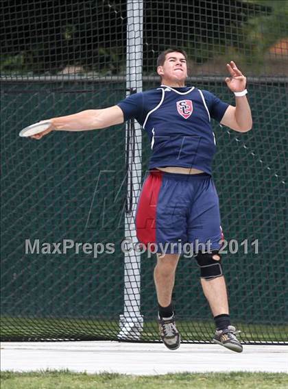 Thumbnail 1 in CIF State Track & Field Championships (Boys Discus) photogallery.