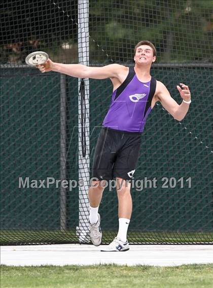 Thumbnail 1 in CIF State Track & Field Championships (Boys Discus) photogallery.