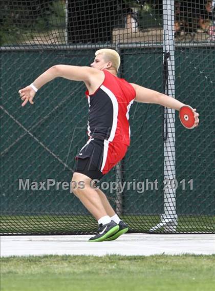 Thumbnail 1 in CIF State Track & Field Championships (Boys Discus) photogallery.