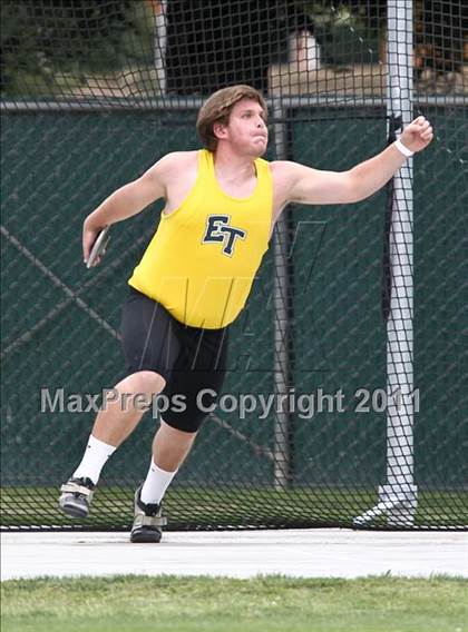 Thumbnail 1 in CIF State Track & Field Championships (Boys Discus) photogallery.