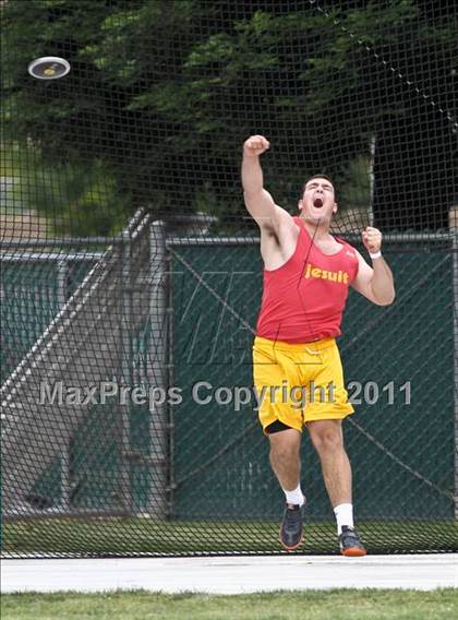 Thumbnail 1 in CIF State Track & Field Championships (Boys Discus) photogallery.
