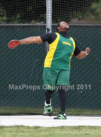 Thumbnail 2 in CIF State Track & Field Championships (Boys Discus) photogallery.