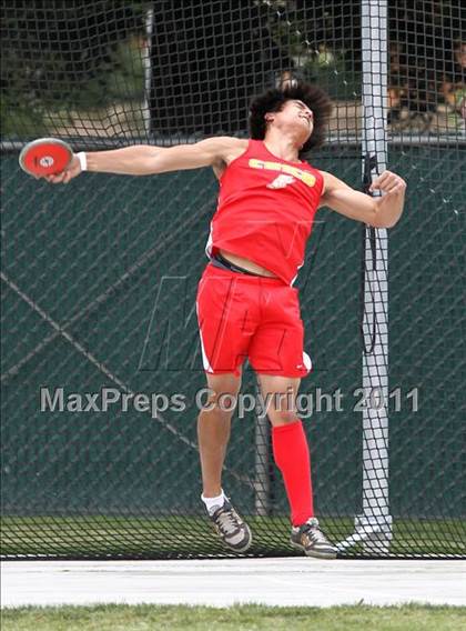 Thumbnail 1 in CIF State Track & Field Championships (Boys Discus) photogallery.