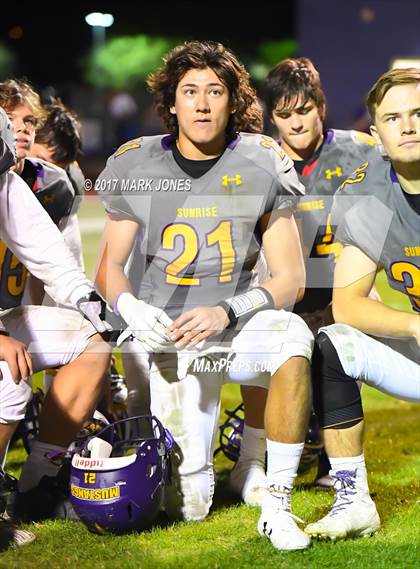 Thumbnail 1 in Sunrise Mountain vs. Cactus Shadows (AIA 4A Quarterfinal) photogallery.