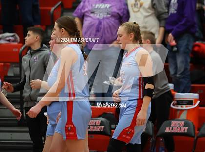 Thumbnail 3 in Lanesville vs Jac-Cen-Del (IHSAA 1A Semi State Semi Final) photogallery.