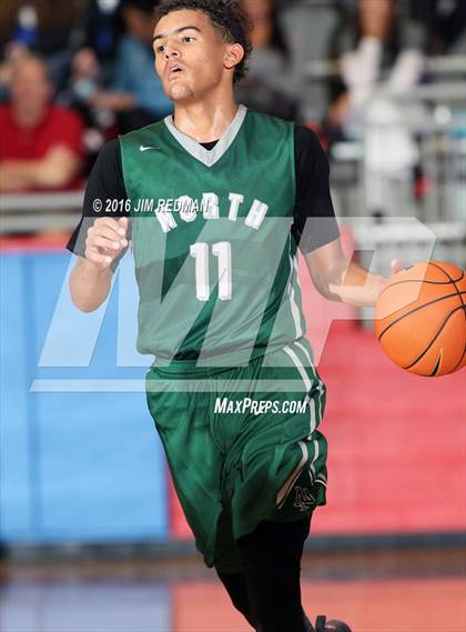 Thumbnail 3 in Norman North vs. Skyline (Thanksgiving Hoopfest) photogallery.