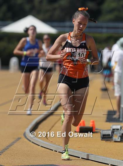 Thumbnail 2 in CIF NCS Masters Track and Field (Girls 3200 Meters) photogallery.