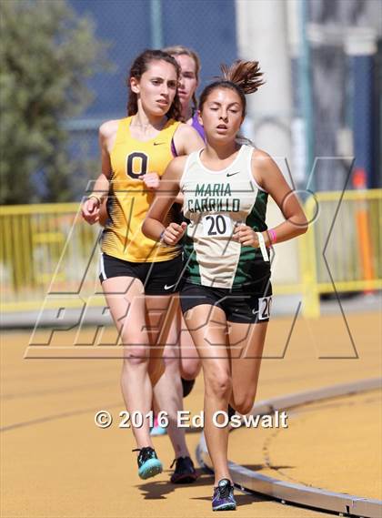 Thumbnail 2 in CIF NCS Masters Track and Field (Girls 3200 Meters) photogallery.