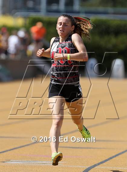 Thumbnail 1 in CIF NCS Masters Track and Field (Girls 3200 Meters) photogallery.
