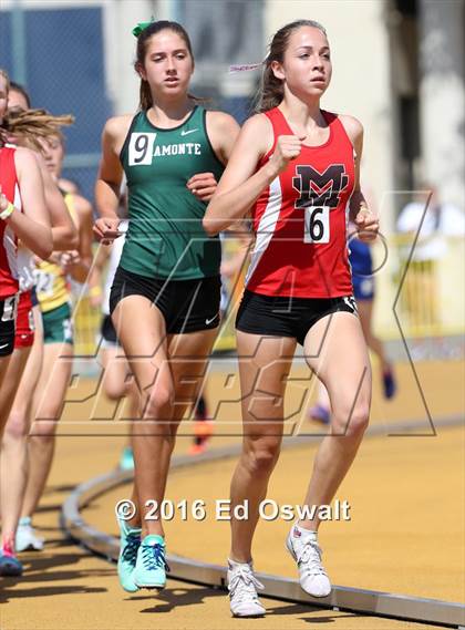 Thumbnail 1 in CIF NCS Masters Track and Field (Girls 3200 Meters) photogallery.