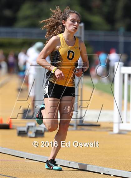 Thumbnail 3 in CIF NCS Masters Track and Field (Girls 3200 Meters) photogallery.