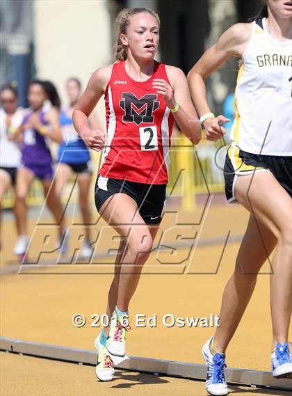 Thumbnail 2 in CIF NCS Masters Track and Field (Girls 3200 Meters) photogallery.