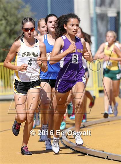 Thumbnail 2 in CIF NCS Masters Track and Field (Girls 3200 Meters) photogallery.