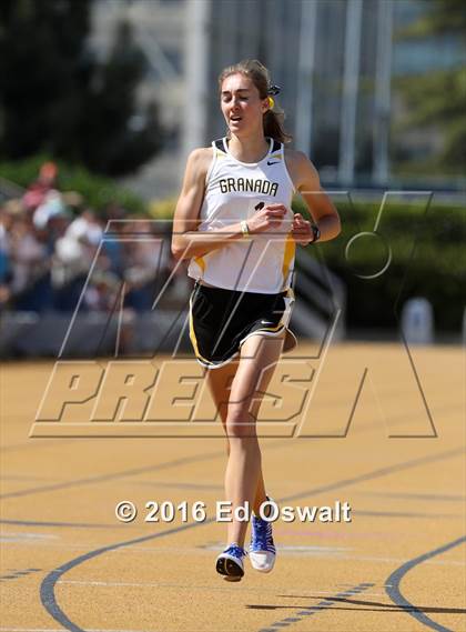 Thumbnail 2 in CIF NCS Masters Track and Field (Girls 3200 Meters) photogallery.