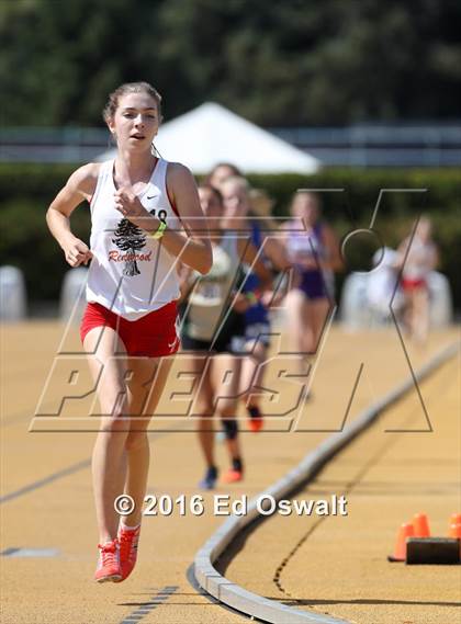 Thumbnail 3 in CIF NCS Masters Track and Field (Girls 3200 Meters) photogallery.