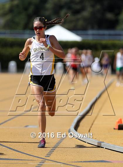 Thumbnail 2 in CIF NCS Masters Track and Field (Girls 3200 Meters) photogallery.
