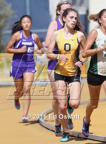 Thumbnail 3 in CIF NCS Masters Track and Field (Girls 3200 Meters) photogallery.