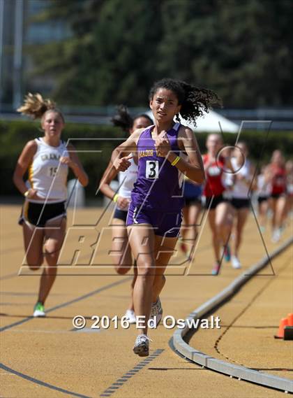 Thumbnail 3 in CIF NCS Masters Track and Field (Girls 3200 Meters) photogallery.