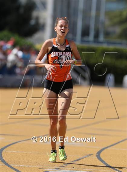 Thumbnail 3 in CIF NCS Masters Track and Field (Girls 3200 Meters) photogallery.