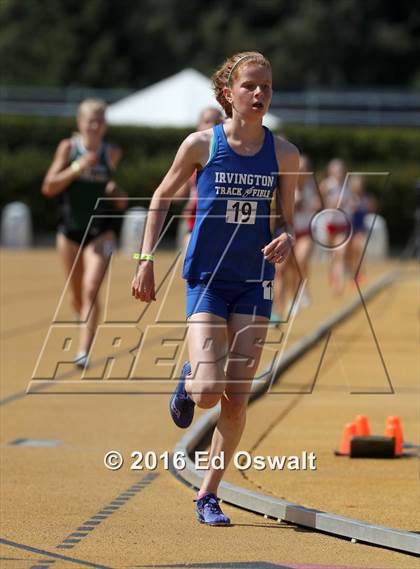 Thumbnail 2 in CIF NCS Masters Track and Field (Girls 3200 Meters) photogallery.
