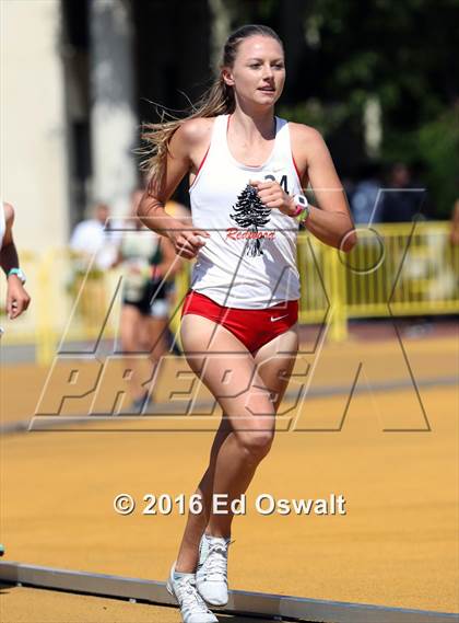 Thumbnail 2 in CIF NCS Masters Track and Field (Girls 3200 Meters) photogallery.