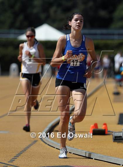 Thumbnail 3 in CIF NCS Masters Track and Field (Girls 3200 Meters) photogallery.