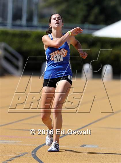 Thumbnail 3 in CIF NCS Masters Track and Field (Girls 3200 Meters) photogallery.