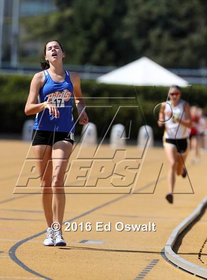 Thumbnail 2 in CIF NCS Masters Track and Field (Girls 3200 Meters) photogallery.