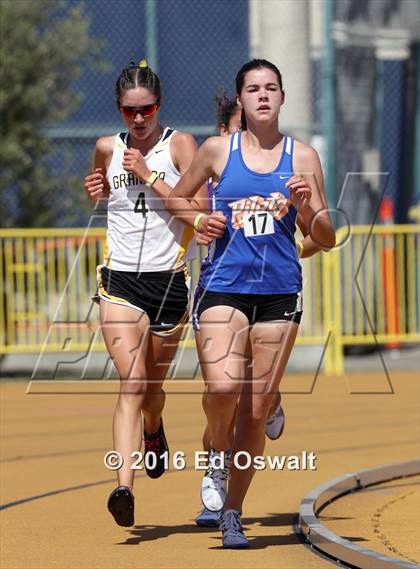 Thumbnail 2 in CIF NCS Masters Track and Field (Girls 3200 Meters) photogallery.
