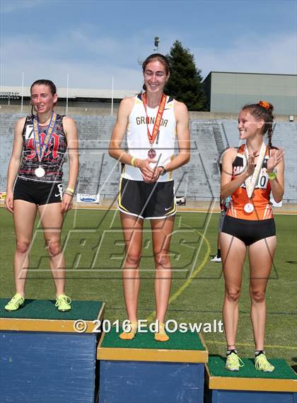 Thumbnail 2 in CIF NCS Masters Track and Field (Girls 3200 Meters) photogallery.