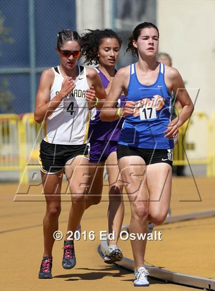 Thumbnail 3 in CIF NCS Masters Track and Field (Girls 3200 Meters) photogallery.