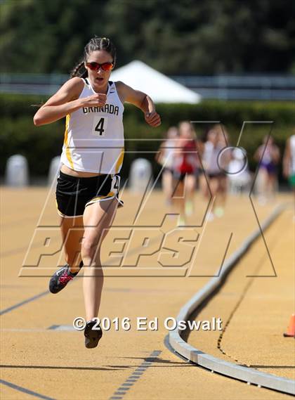 Thumbnail 1 in CIF NCS Masters Track and Field (Girls 3200 Meters) photogallery.