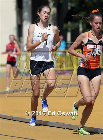 Thumbnail 3 in CIF NCS Masters Track and Field (Girls 3200 Meters) photogallery.