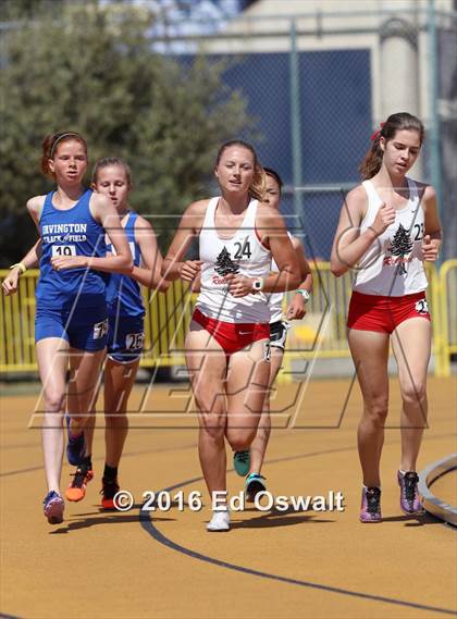 Thumbnail 2 in CIF NCS Masters Track and Field (Girls 3200 Meters) photogallery.