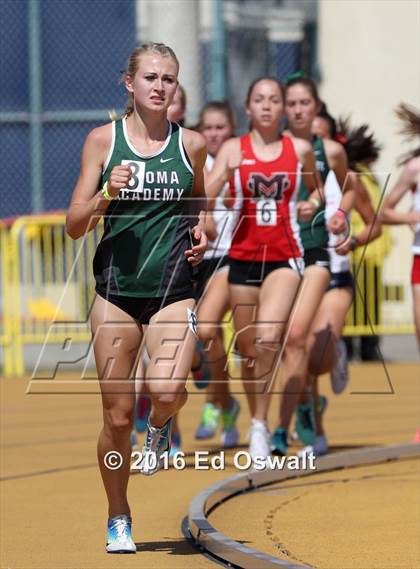 Thumbnail 2 in CIF NCS Masters Track and Field (Girls 3200 Meters) photogallery.