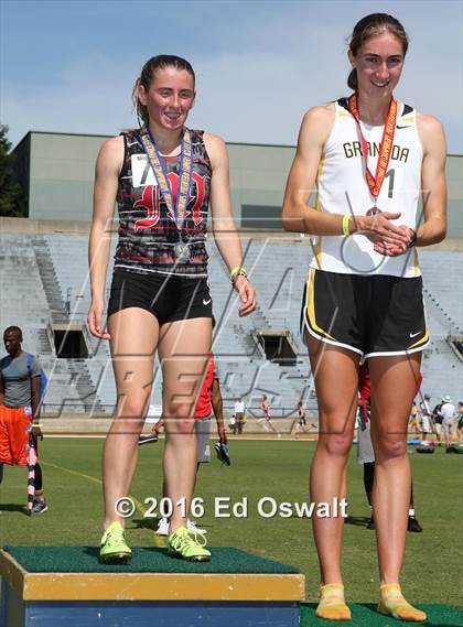 Thumbnail 1 in CIF NCS Masters Track and Field (Girls 3200 Meters) photogallery.