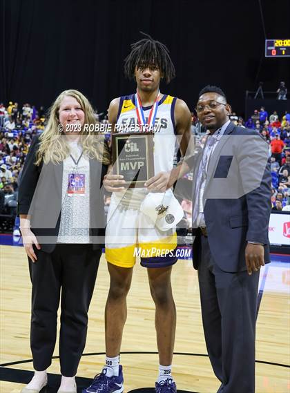 Thumbnail 1 in Oak Cliff Faith Family Academy vs. Washington (UIL 4A Basketball State Final Medal Ceremony) photogallery.