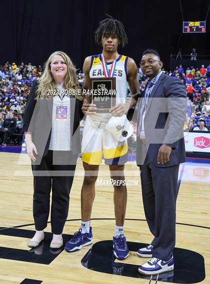 Thumbnail 2 in Oak Cliff Faith Family Academy vs. Washington (UIL 4A Basketball State Final Medal Ceremony) photogallery.
